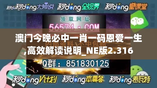 澳门今晚必中一肖一码恩爱一生,高效解读说明_NE版2.316