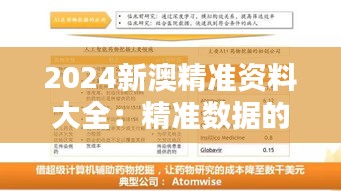 2024新澳精准资料大全：精准数据的力量，决策的依据