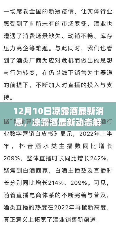 透视凉露酒最新动态，行业观点与个人立场聚焦