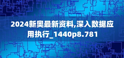 2024新奥最新资料,深入数据应用执行_1440p8.781