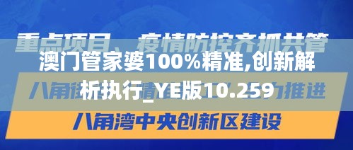 澳门管家婆100%精准,创新解析执行_YE版10.259