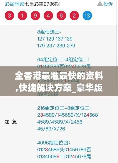 全香港最准最快的资料,快捷解决方案_豪华版5.774