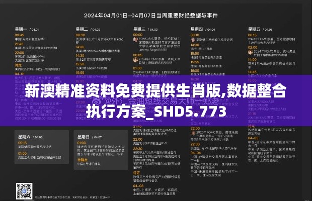 新澳精准资料免费提供生肖版,数据整合执行方案_SHD5.773