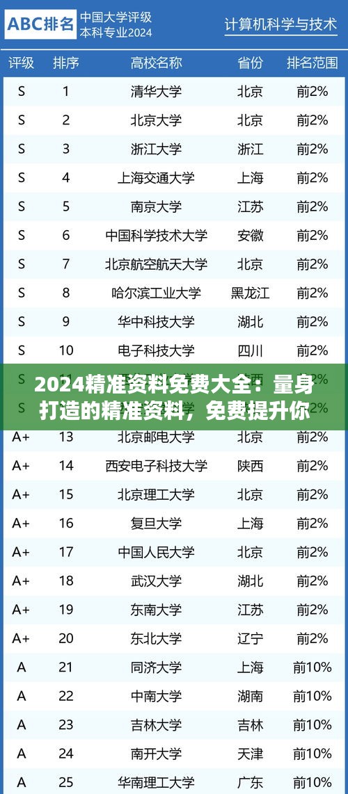 2024精准资料免费大全：量身打造的精准资料，免费提升你的专业水平