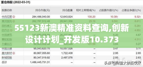 55123新澳精准资料查询,创新设计计划_开发版10.373