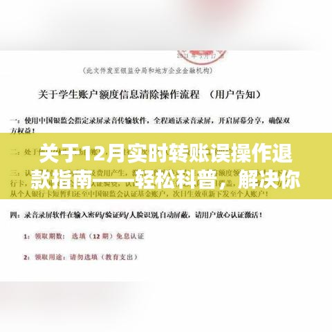 12月实时转账误操作退款指南，轻松解决燃眉之急