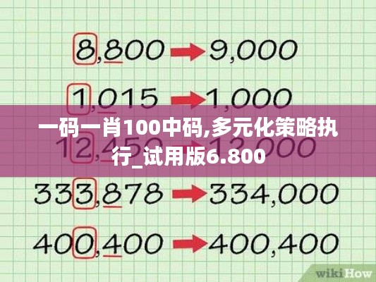 一码一肖100中码,多元化策略执行_试用版6.800