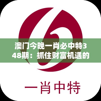 澳门今晚一肖必中特348期：抓住财富机遇的秘密