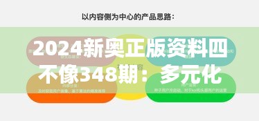 2024新奥正版资料四不像348期：多元化思维的新挑战