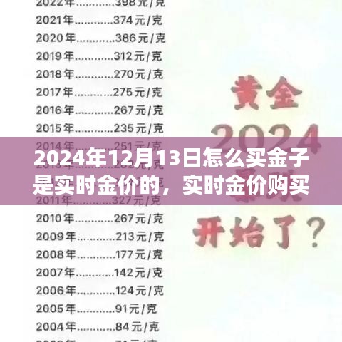 2024年12月13日实时金价购买黄金攻略，掌握最新金价，明智投资黄金