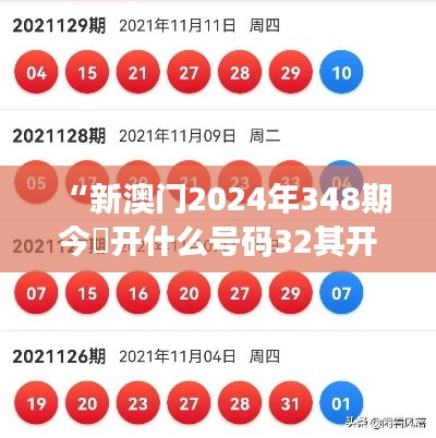 “新澳门2024年348期今睌开什么号码32其开什么”：号码32的赢家心态