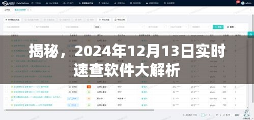 揭秘实时速查软件，深度解析与预测（2024年12月13日版）