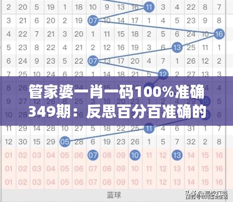 管家婆一肖一码100%准确349期：反思百分百准确的确保性