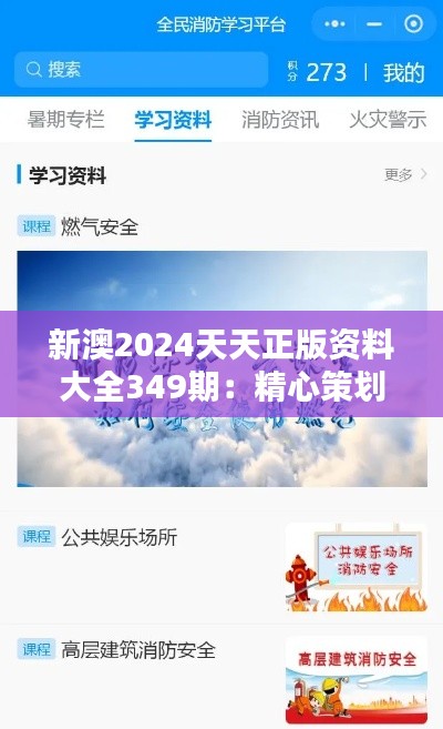 新澳2024天天正版资料大全349期：精心策划的知识平台，为学习赋能