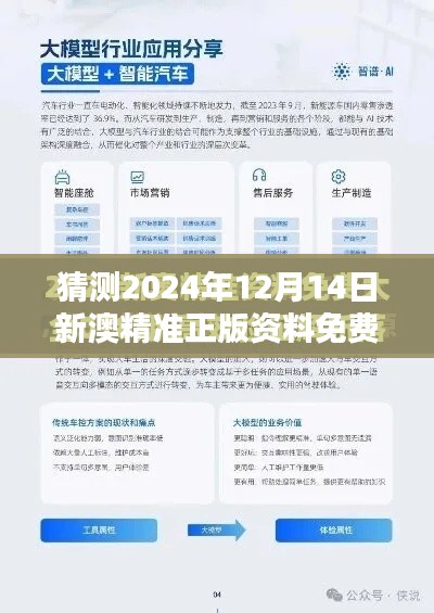 猜测2024年12月14日新澳精准正版资料免费：解密未来信息的可行性分析