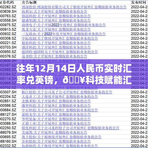 革新金融生活体验，科技赋能下的智能人民币实时汇率转换器助力汇率转化与金融体验升级（往年12月14日人民币实时汇率兑英镑）