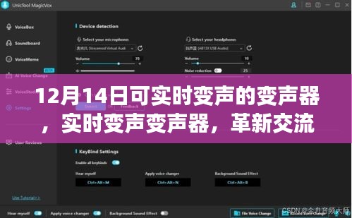 革新交流方式的双刃剑，实时变声变声器在12月14日的革新应用