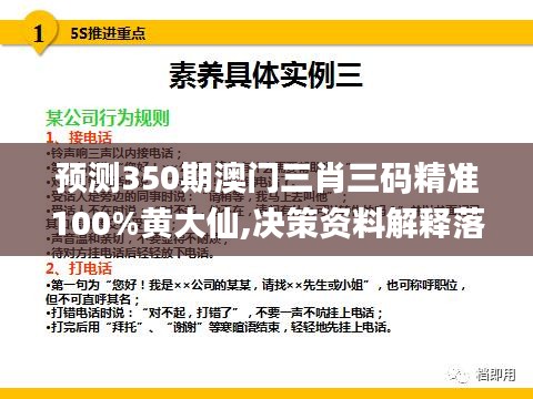 预测350期澳门三肖三码精准100%黄大仙,决策资料解释落实_10DM110.589