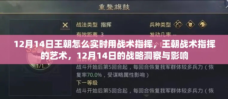 12月14日王朝战术指挥艺术，实时战略洞察与影响