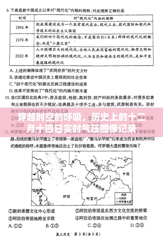 穿越时空的呼吸，十二月十四日实时气压历史图像记录