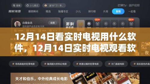 12月14日实时电视观看软件推荐，高清视听盛宴启程！