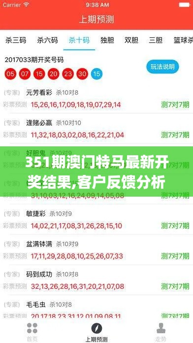 351期澳门特马最新开奖结果,客户反馈分析落实_苹果款14.611