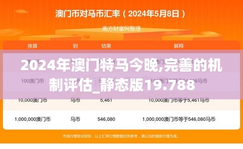 2024年澳门特马今晚,完善的机制评估_静态版19.788