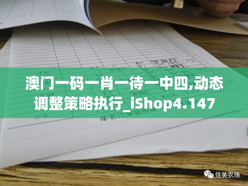 澳门一码一肖一待一中四,动态调整策略执行_iShop4.147