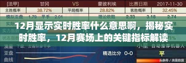 揭秘实时胜率，赛场上的关键指标解读，掌握赛场动态尽在12月实时胜率展示！