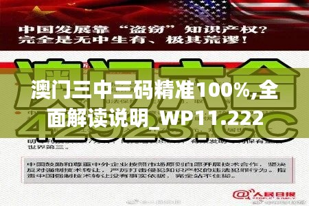 澳门三中三码精准100%,全面解读说明_WP11.222