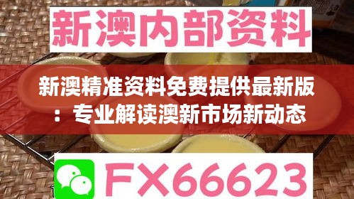 新澳精准资料免费提供最新版：专业解读澳新市场新动态