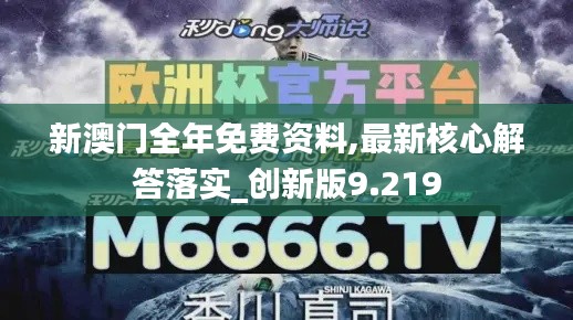 新澳门全年免费资料,最新核心解答落实_创新版9.219