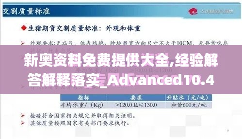 新奥资料免费提供大全,经验解答解释落实_Advanced10.413