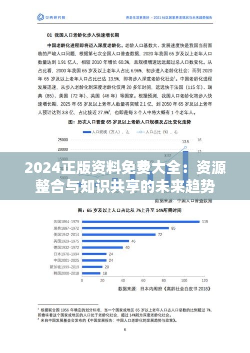 2024正版资料免费大全：资源整合与知识共享的未来趋势