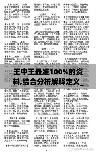 王中王最准100%的资料,综合分析解释定义_超值版2.386