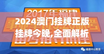 2024澳门挂牌正版挂牌今晚,全面解析与深度探讨_YE版10.251