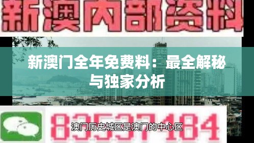 新澳门全年免费料：最全解秘与独家分析