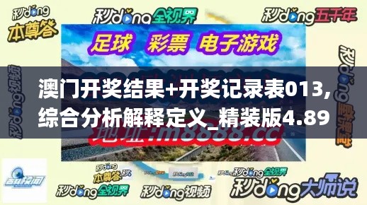 澳门开奖结果+开奖记录表013,综合分析解释定义_精装版4.891