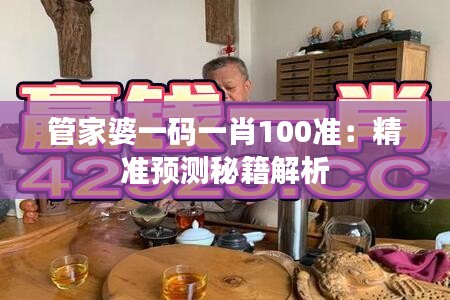 管家婆一码一肖100准：精准预测秘籍解析