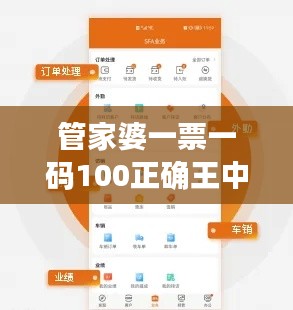 管家婆一票一码100正确王中王：精准高效票务管理