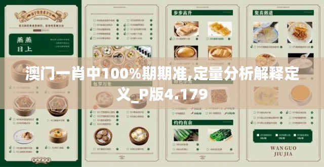 澳门一肖中100%期期准,定量分析解释定义_P版4.179