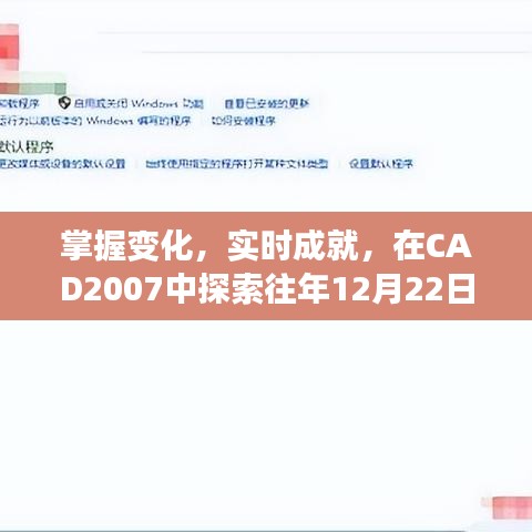 CAD2007中的智慧与勇气之旅，掌握变化，实时成就的探索之旅