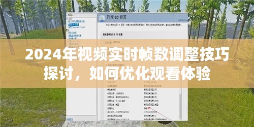 2024年视频实时帧数调整技巧大解析，优化观看体验指南