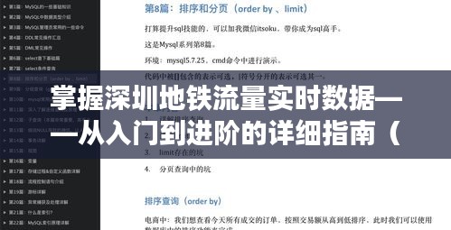 掌握深圳地铁流量的进阶之路，实时数据入门到高级指南