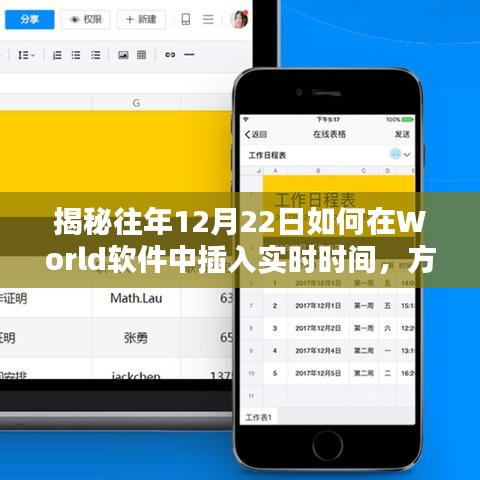 如何在World软件中插入实时时间的方法和技巧，揭秘往年12月22日的操作详解