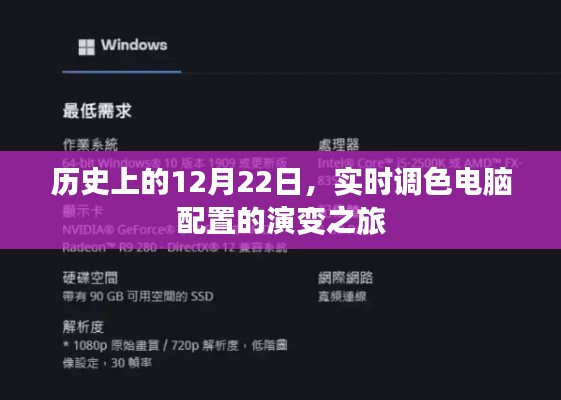 实时调色电脑配置演变之旅，历史上的十二月二十二回顾