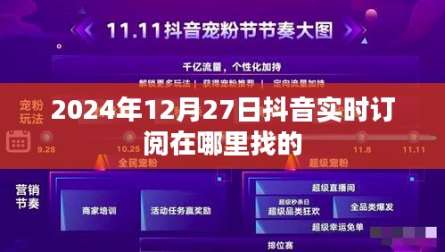 抖音实时订阅功能查找指南，2024年12月操作教程