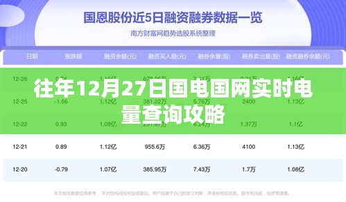 国电国网实时电量查询攻略（往年12月27日）