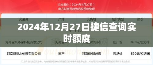 捷信实时额度查询（日期，XXXX年XX月XX日）