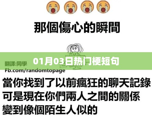 每日热梗速递，精选短句，01月03日最新流行梗